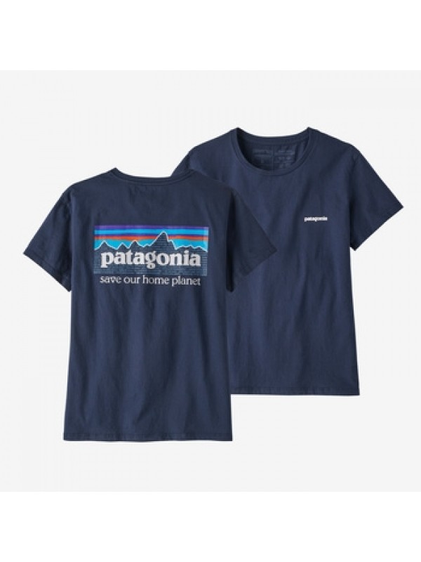 Patagonia Women's P-6 Mission Organic T-Shirt: New Navy