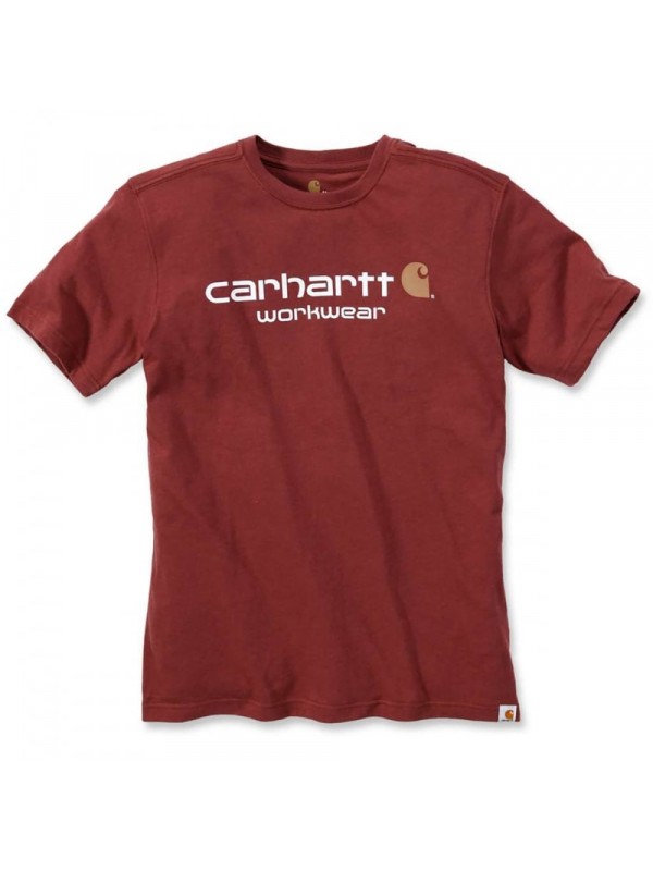 Carhartt Classic Workwear Logo T-Shirt :  Fired Brick Heather 