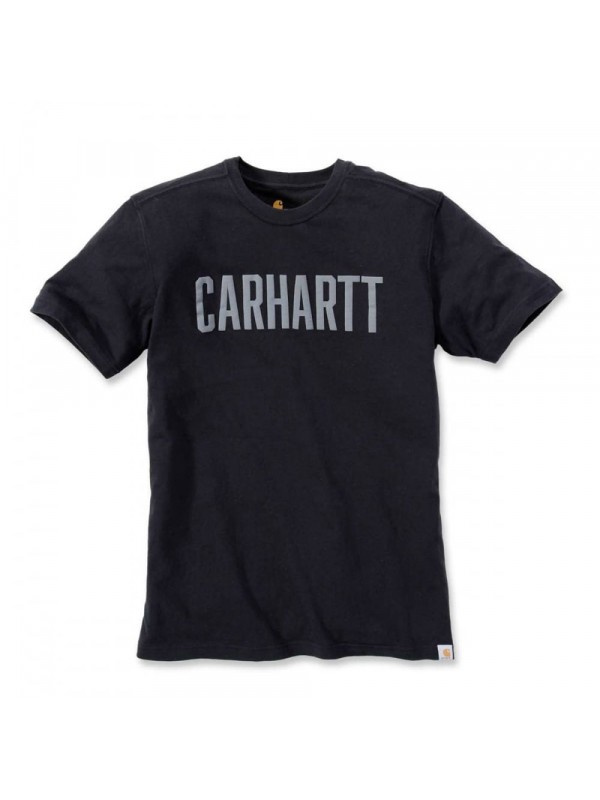 Carhartt Block Logo T-Shirt : Black 