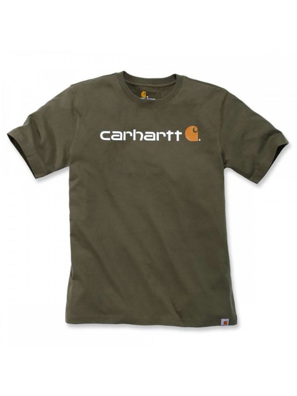 Carhartt  Core Logo Short Sleeve T-Shirt : Peat
