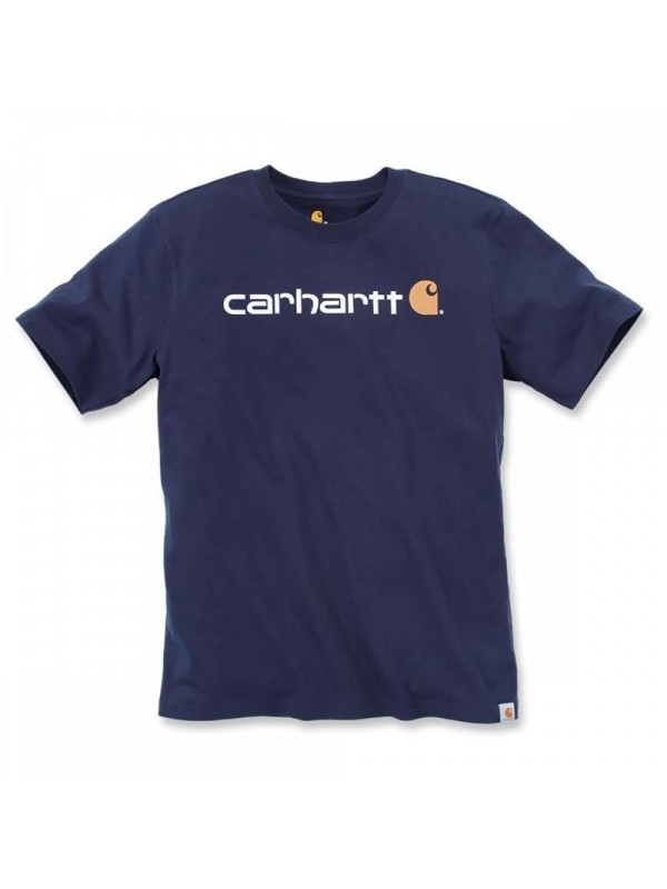 Carhartt Core Logo Short Sleeve T-Shirt : Navy 