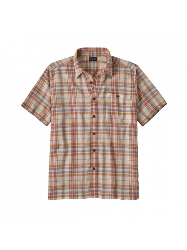 Patagonia Men's A/C® Shirt : Paint Plaid: Quartz Coral