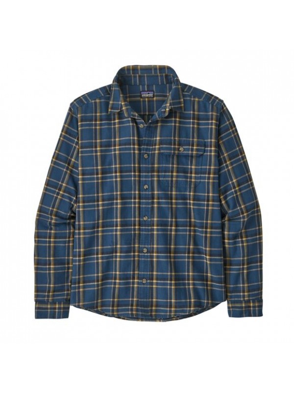 Patagonia Men's Long-Sleeved Cotton in Conversion Fjord Flannel Shirt :   Major: Tidepool Blue