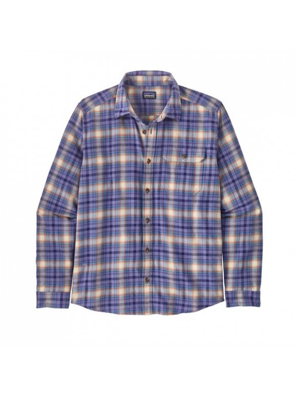 Patagonia Men's Long-Sleeved Cotton in Conversion Fjord Flannel Shirt : Ombre Vintage: Perennial Purple