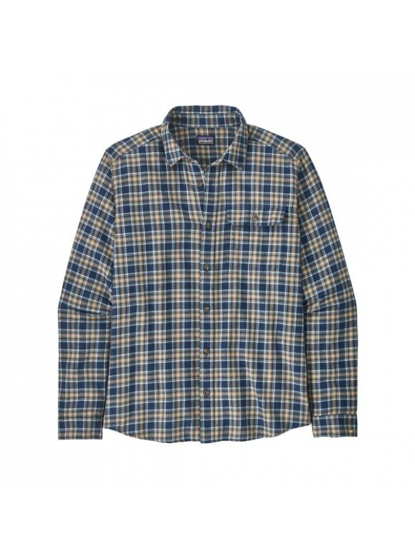 Patagonia Men's Long-Sleeved Cotton in Conversion Fjord Flannel Shirt : Squared: Tidepool Blue