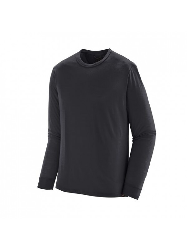 Patagonia Mens Long-Sleeved Capilene Cool Merino Shirt : Black