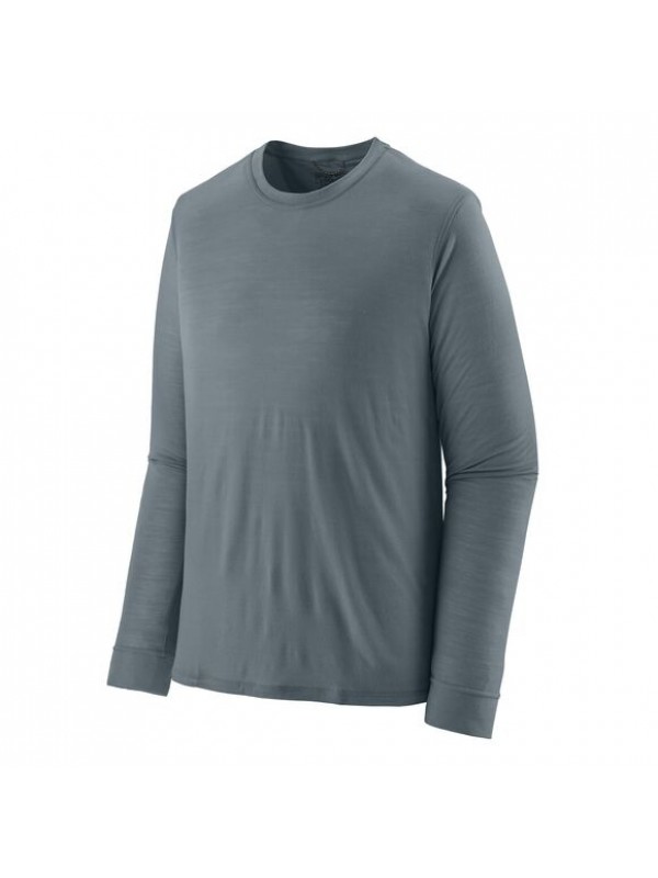 Patagonia Mens Long-Sleeved Capilene Cool Merino Shirt : Plume Grey