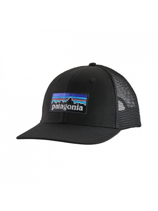Patagonia P-6 Logo Trucker Hat : Black