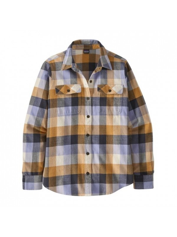 Patagonia Women's Long-Sleeved Organic Cotton Midweight Fjord Flannel Shirt : Guides: Dried Mango
