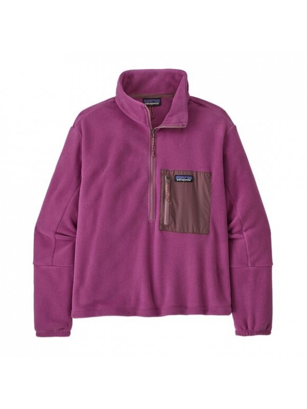 Patagonia Women's Microdini 1/2-Zip Fleece Pullover : Amaranth Pink 