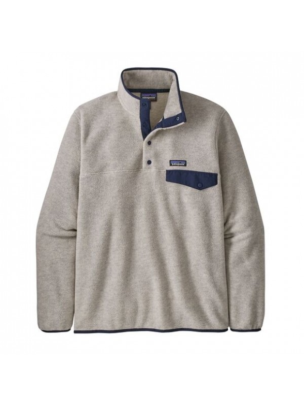 Patagonia Mens Lightweight Synchilla Snap-T Fleece Pullover : Oatmeal Heather