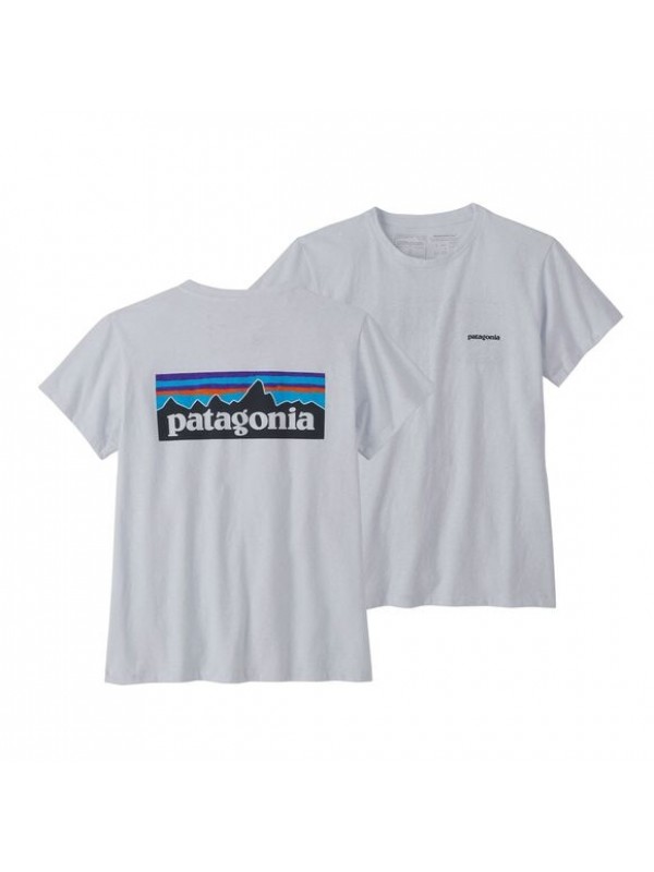Patagonia Women's P-6 Logo Responsibili-Tee: White
