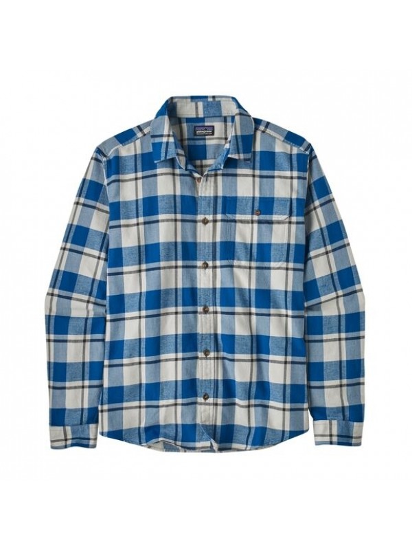 Patagonia Men's Long-Sleeved Lightweight Fjord Flannel Shirt :  Captain: Endless Blue