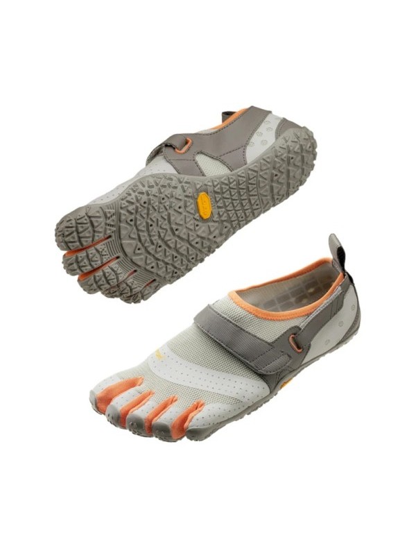 Vibram FiveFingers V-Aqua Mens : Grey/Coral Orange
