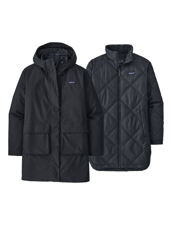 Patagonia Women's Pine Bank 3-in-1 Parka : Black