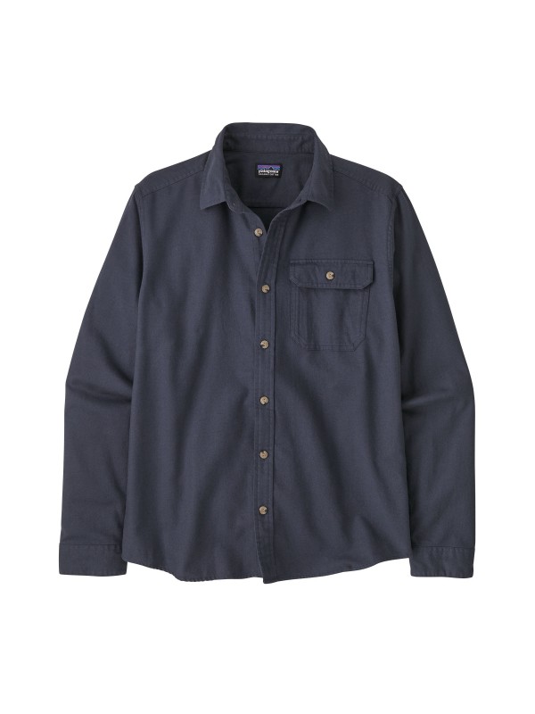 Patagonia Men's Long-Sleeved Lightweight Fjord Flannel Shirt : Smoulder Blue