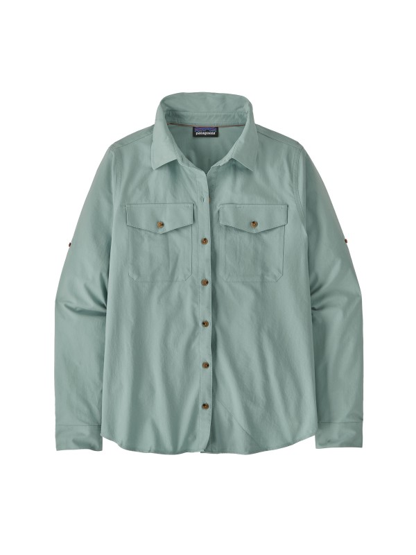 Patagonia Women's Long-Sleeved Self-Guided Sun Shirt  : Thermal Blue