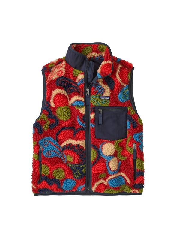 Patagonia Womens Classic Retro-X Fleece Vest : River River: Amanita Red
