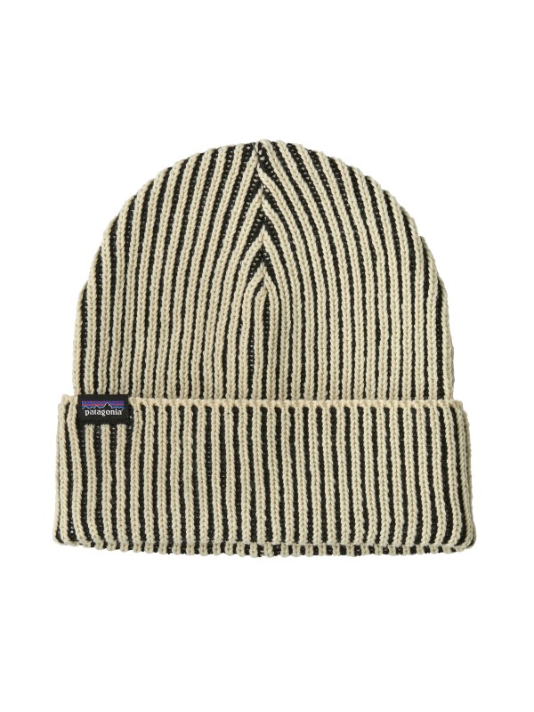 Patagonia Fisherman's Rolled Beanie : Contrast Stripe: Black