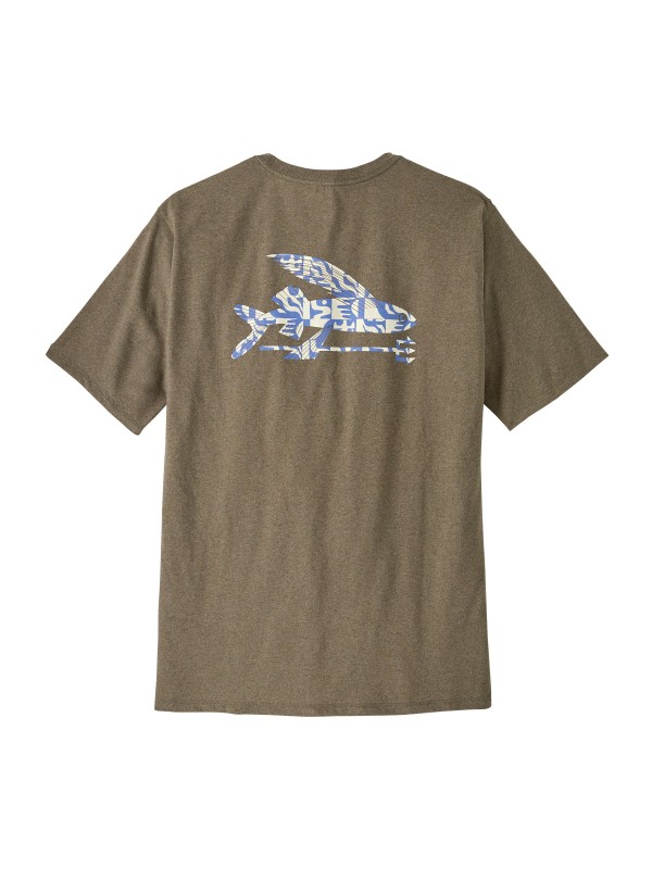 Patagonia Mens Flying Fish Responsibili-Tee :  Flying Fish: Mother Tree Abundant Blue