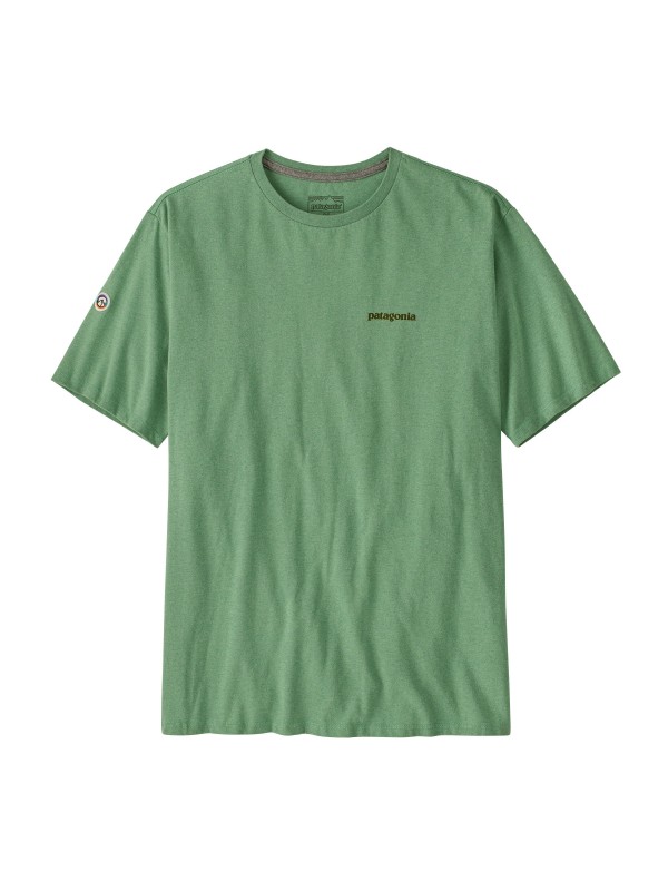 Patagonia Mens Fitz Roy Icon Responsibili-Tee : Ellwood Green
