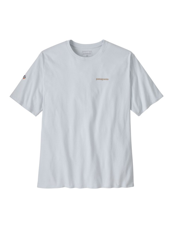 Patagonia Mens Fitz Roy Icon Responsibili-Tee :  White