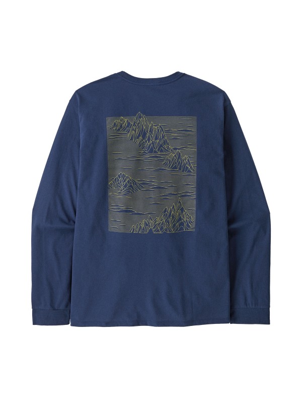 Patagonia Mens Long-Sleeved Strataspire Responsibili-Tee : Clement Blue