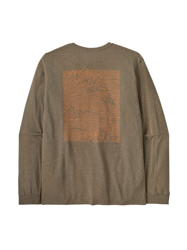 Patagonia Mens Long-Sleeved Strataspire Responsibili-Tee : Wing Grey