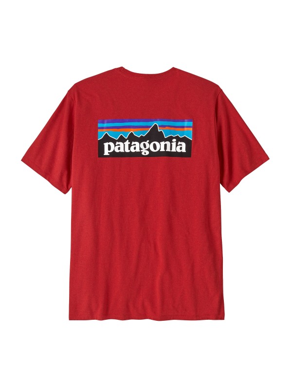 Patagonia Men's P-6 Logo Responsibili-Tee : Amanita Red 