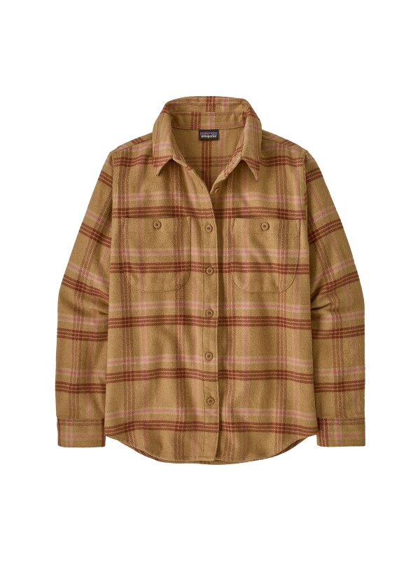 Womens Fjord Flannel Shirt : Old Spruce: Nest Brown