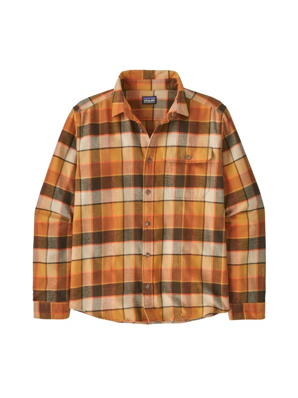 Patagonia Men's Long-Sleeved Lightweight Fjord Flannel Shirt : Rocky: Otter Brown