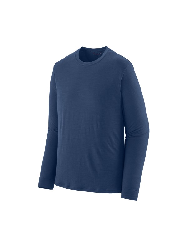 Patagonia Mens Long-Sleeved Capilene Cool Merino Shirt : Clement Blue