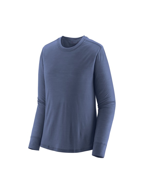 Patagonia Womens Long-Sleeved Capilene Cool Merino Shirt : Current Blue