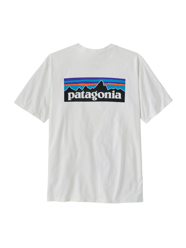 Patagonia Men's P-6 Logo Responsibili-Tee : Fiber White