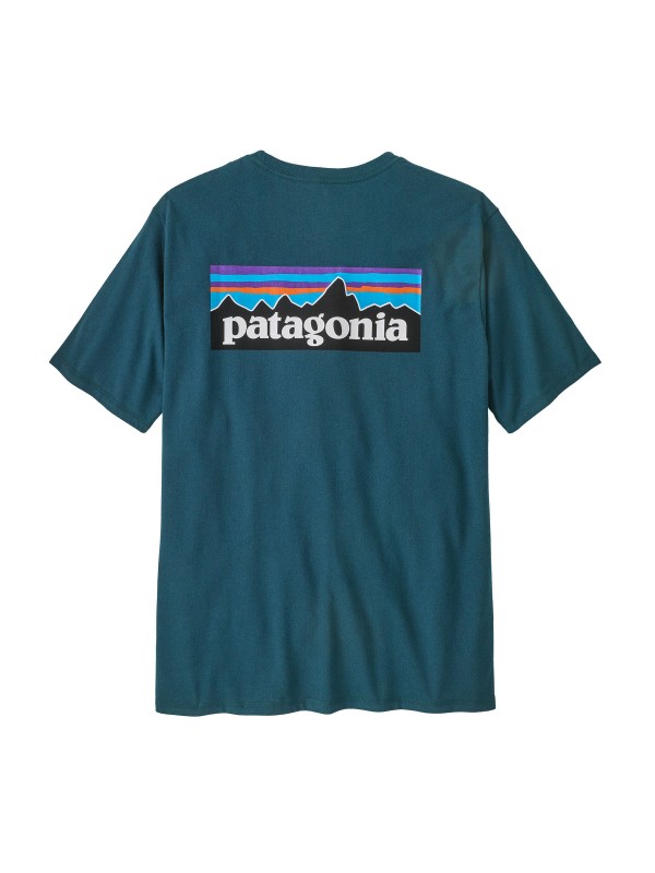 Patagonia Men's P-6 Logo Responsibili-Tee : Glacial Blue
