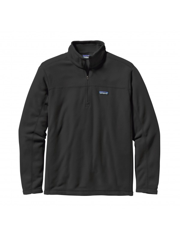 Mens Micro D Fleece Pullover : Black 