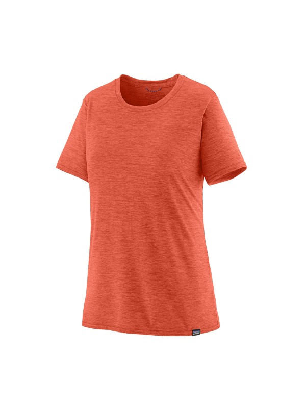 Patagonia Women's Capilene® Cool Daily Shirt : Evening Mauve : Pimento Red - Coho Coral X-Dye