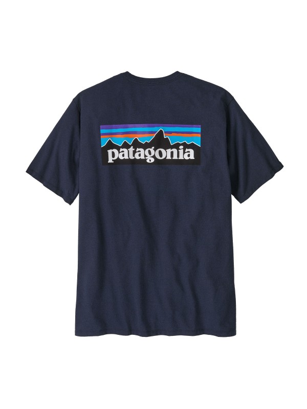 Patagonia Men's P-6 Logo Responsibili-Tee : New Navy
