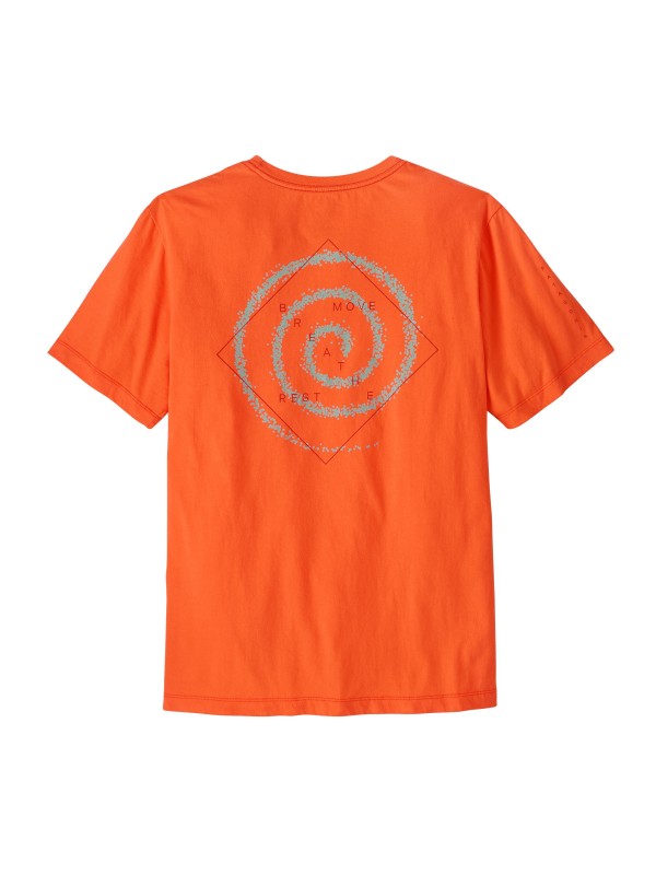 Patagonia Mens Multi-Pitch T-Shirt :  Orange Peel
