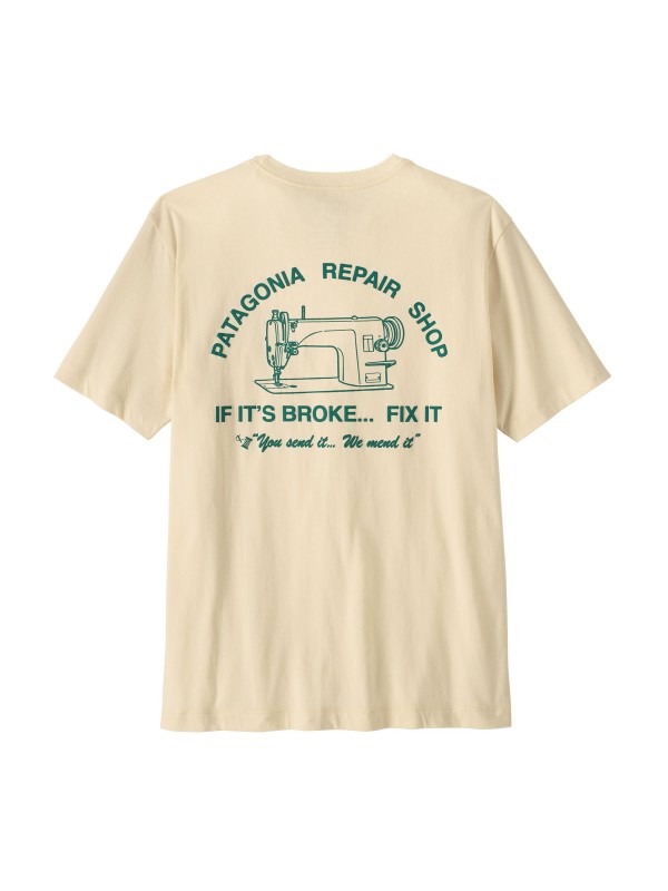 Patagonia Men's Repair Shop T-Shirt : Undyed Natural