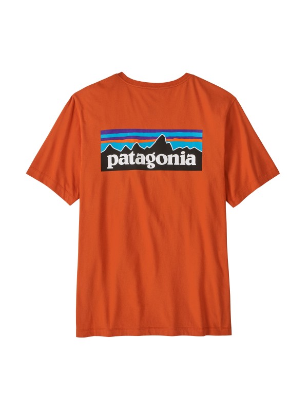 Patagonia Men's P-6 Logo T-Shirt : Coal Orange