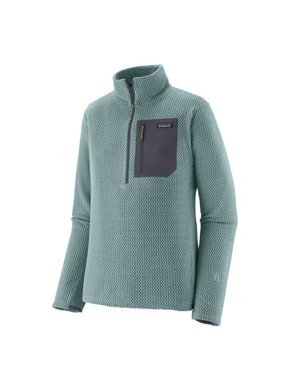 Patagonia Mens R1 Air Fleece Zip-Neck :  Blue Sage
