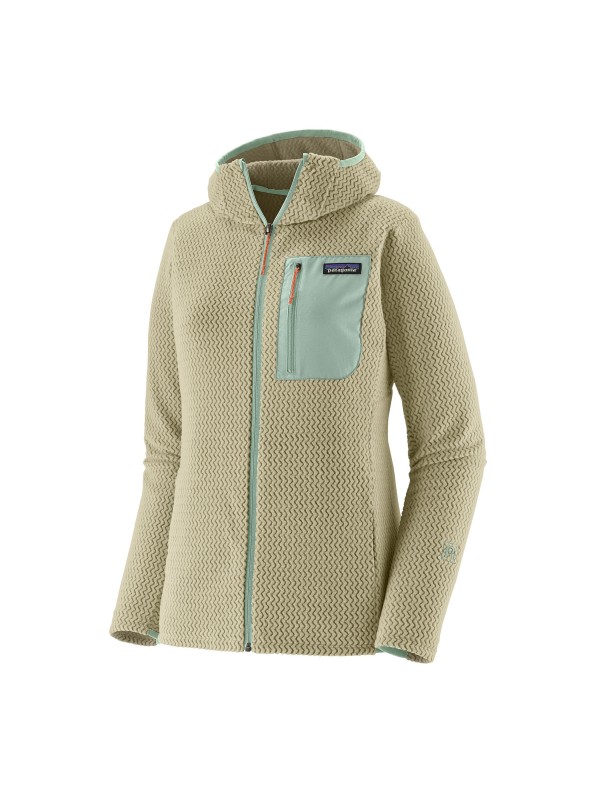 Patagonia Womens R1 Air Fleece Full-Zip Hoody : Wethered Stone
