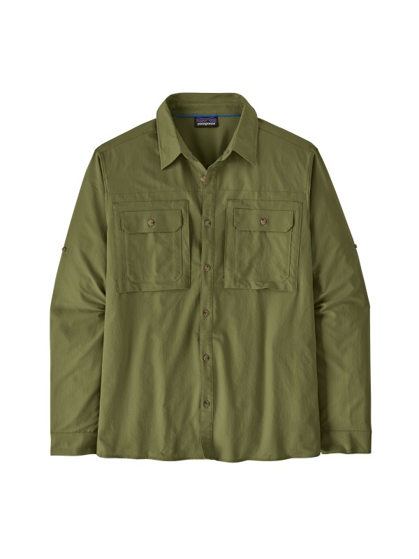 Patagonia Men's Long-Sleeved Self-Guided Sun Shirt : Caper Green