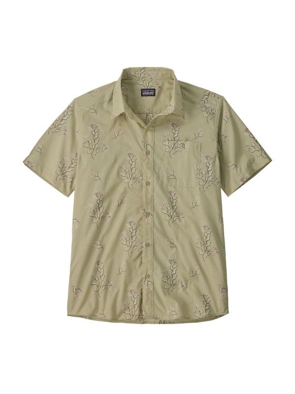 Patagonia Men's Go-To Shirt : Ocean Blooms: Weathered Stone