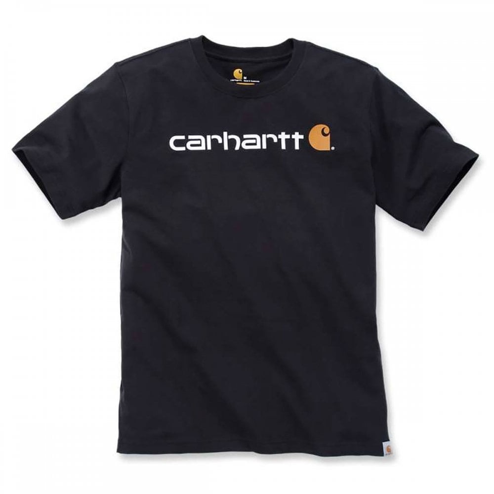 Carhartt Core Logo Short Sleeve T-Shirt : Black 