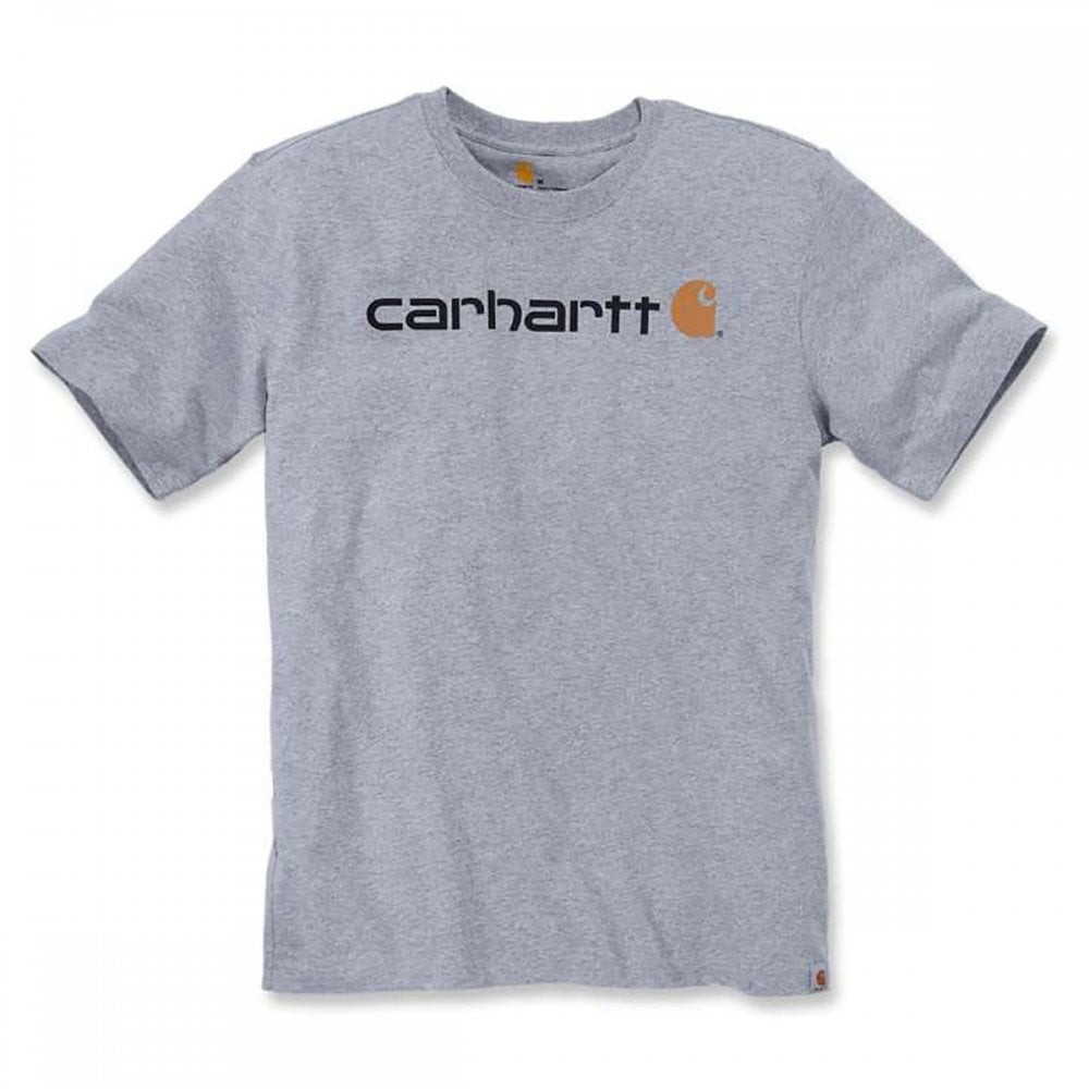 Carhartt Core Logo Short Sleeve T-Shirt : Heather Grey 