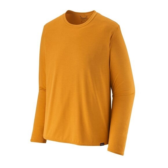 Patagonia Men's Long-Sleeved Capilene® Cool Daily Shirt : Cloudberry Orange - Saffron X-Dye
