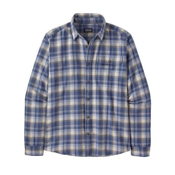 Patagonia Men's Long-Sleeved Cotton in Conversion Fjord Flannel Shirt : Libbey: New Navy