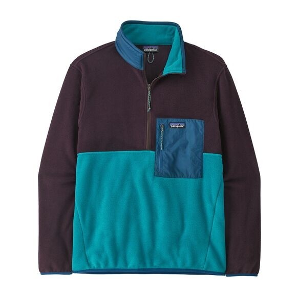 Patagonia Men's Microdini 1/2-Zip Fleece Pullover : Belay Blue